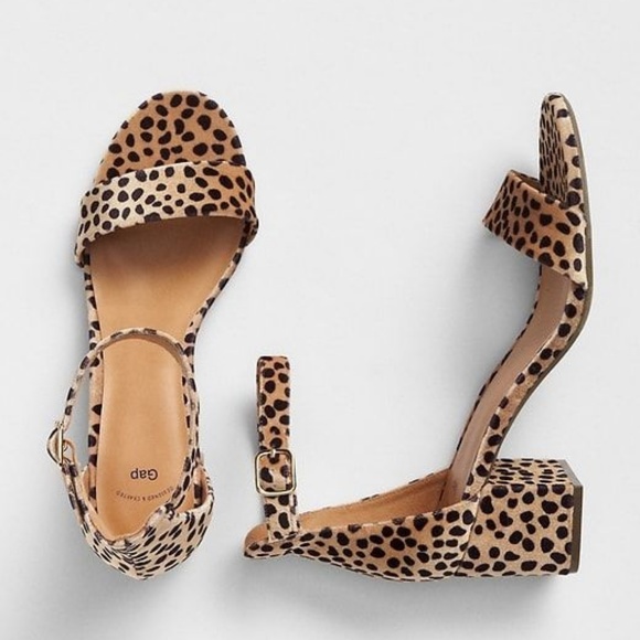 ISO Gap Cheetah Print Block Heel - Picture 1 of 1